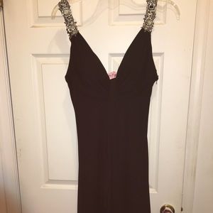 Never worn!! Black, jewel strap dress!